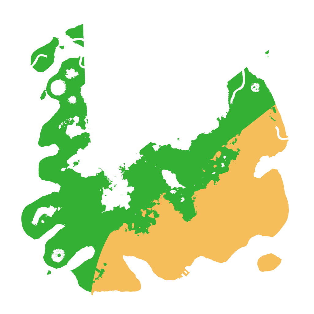 Biome Rust Map: Procedural Map, Size: 3600, Seed: 99081222