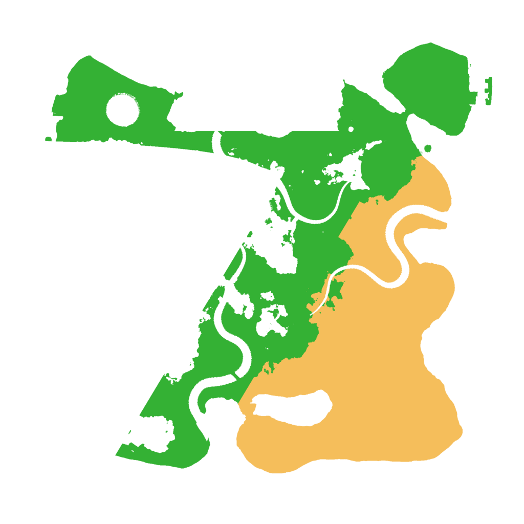Biome Rust Map: Procedural Map, Size: 2850, Seed: 45217632