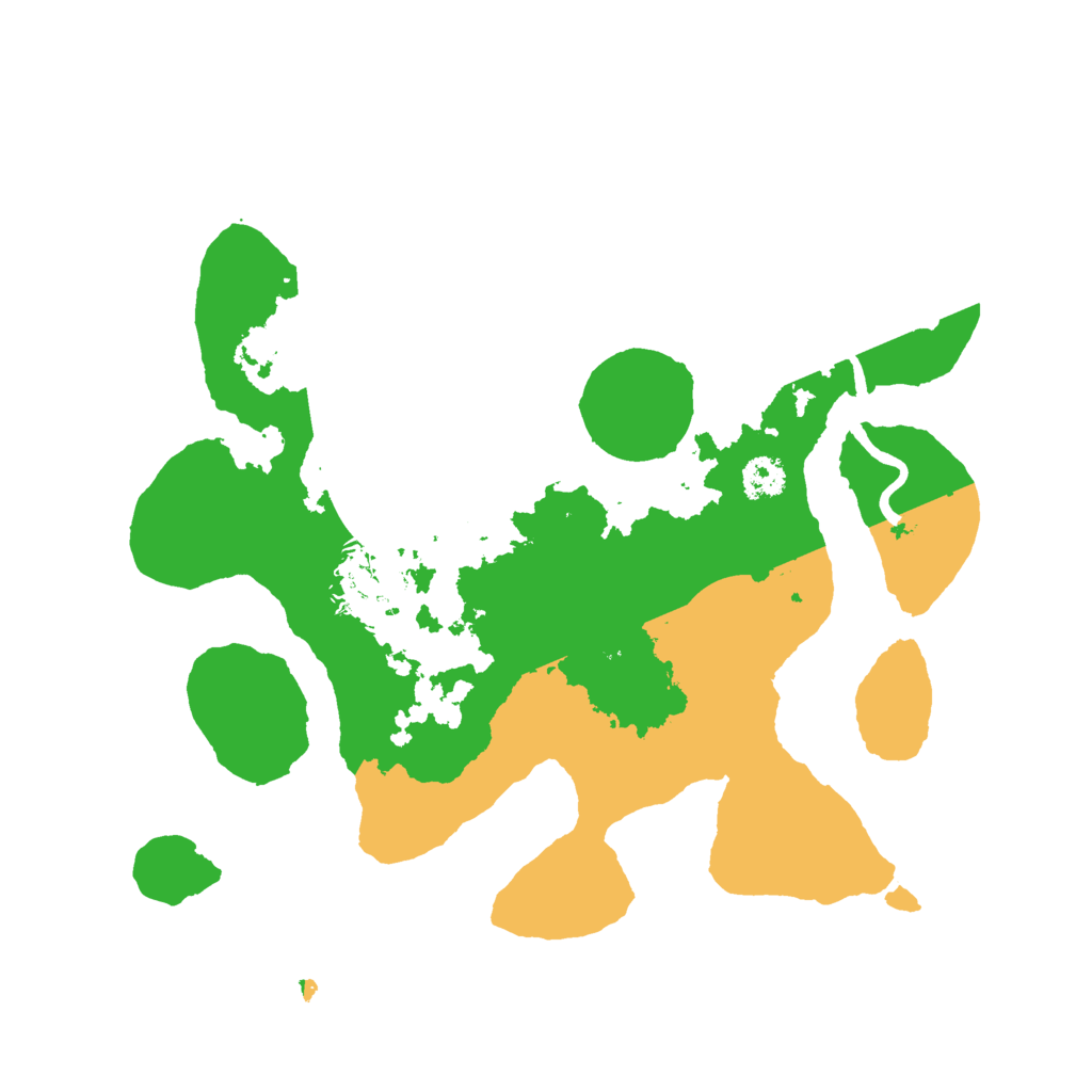 Biome Rust Map: Procedural Map, Size: 2600, Seed: 26936162