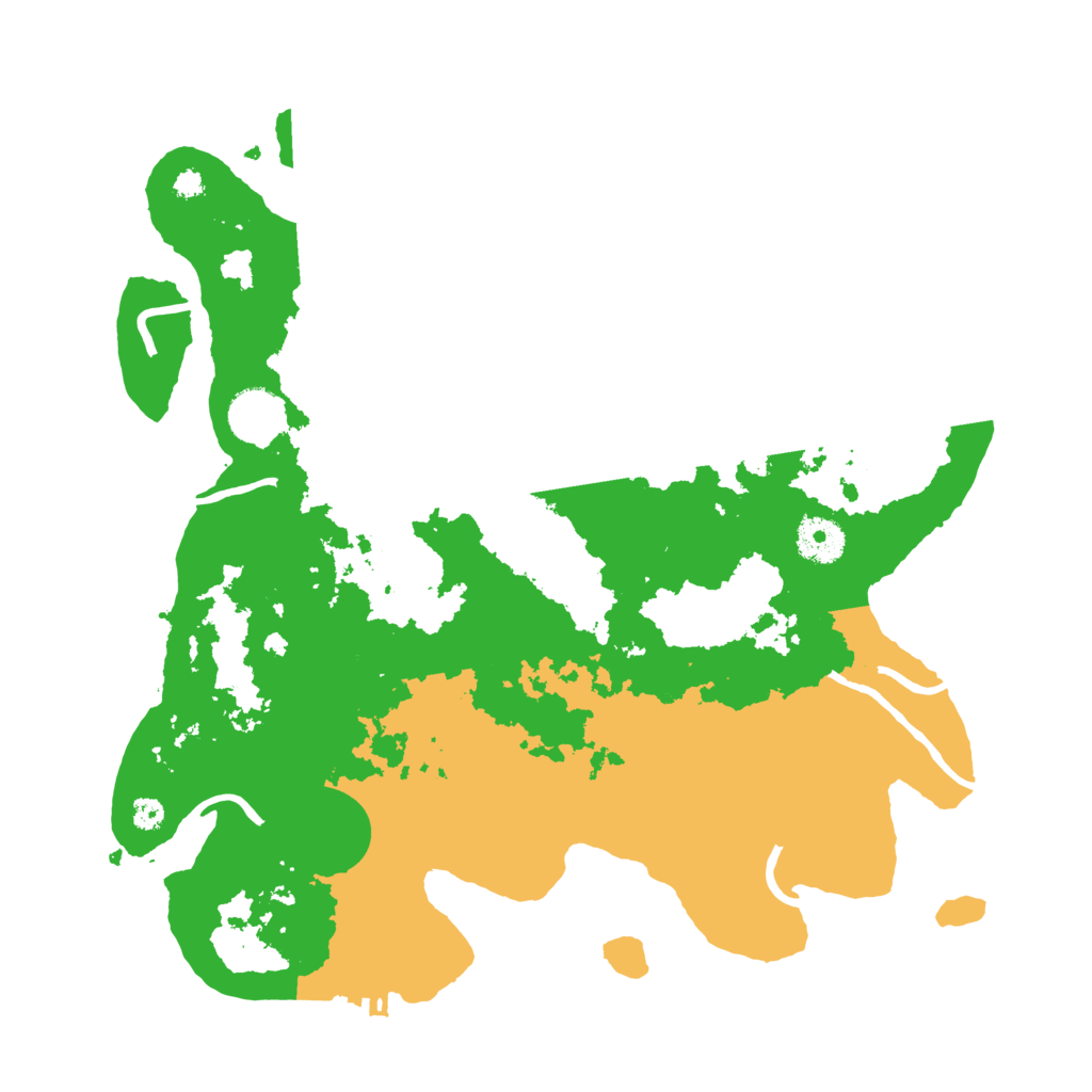 Biome Rust Map: Procedural Map, Size: 3500, Seed: 545578390