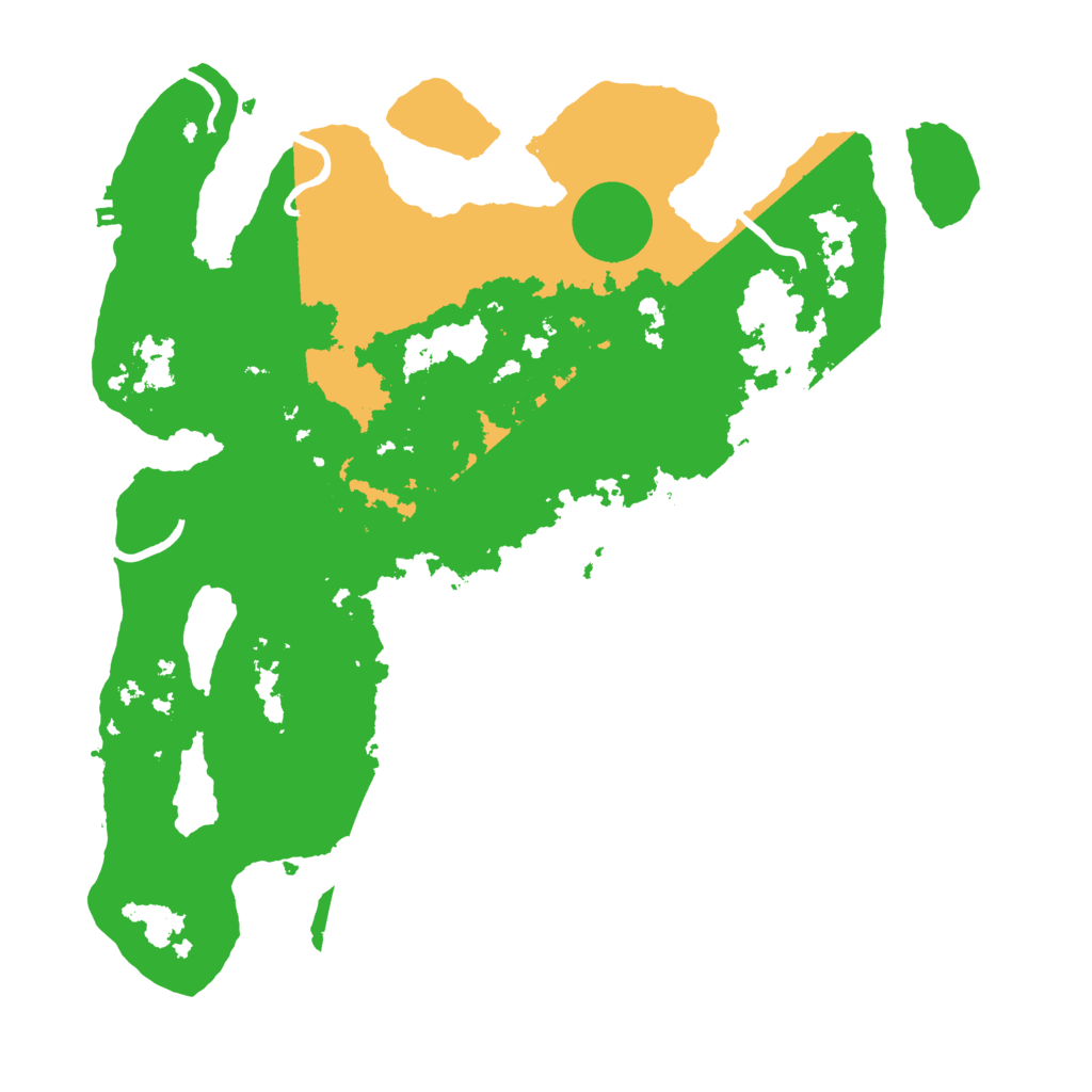 Biome Rust Map: Procedural Map, Size: 3600, Seed: 16179244