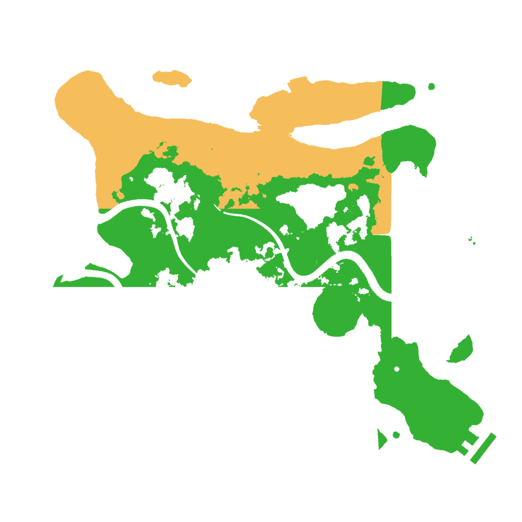Biome Rust Map: Procedural Map, Size: 3000, Seed: 1208861502