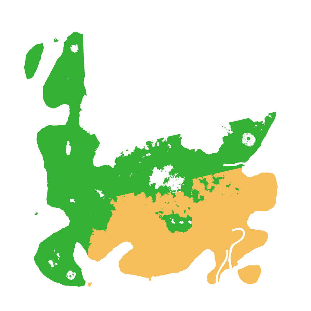 Biome Rust Map: Procedural Map, Size: 3500, Seed: 612881311