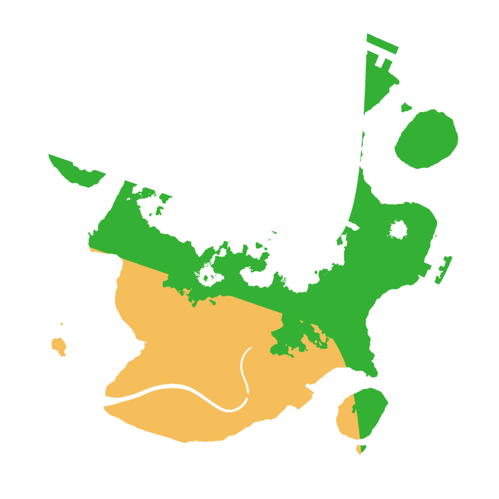Biome Rust Map: Procedural Map, Size: 2500, Seed: 889372627