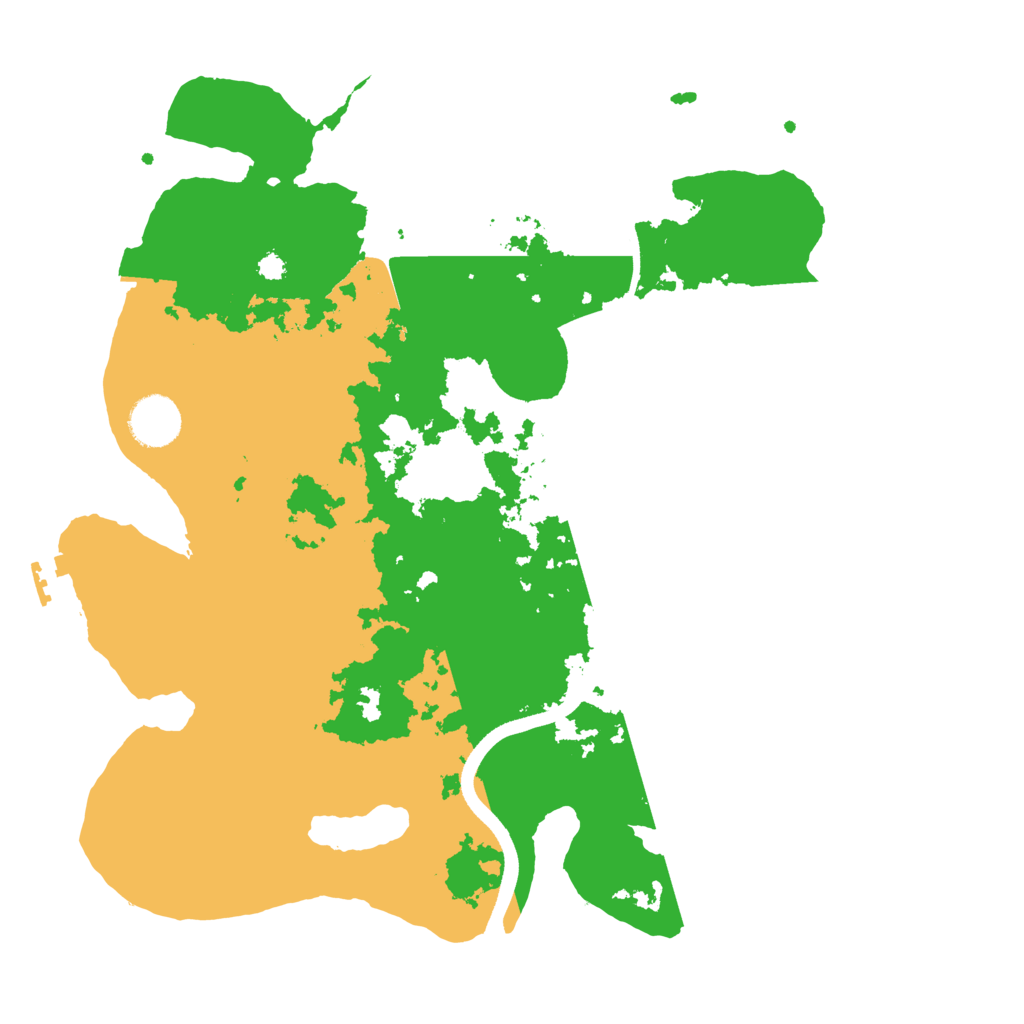 Biome Rust Map: Procedural Map, Size: 3500, Seed: 951501648