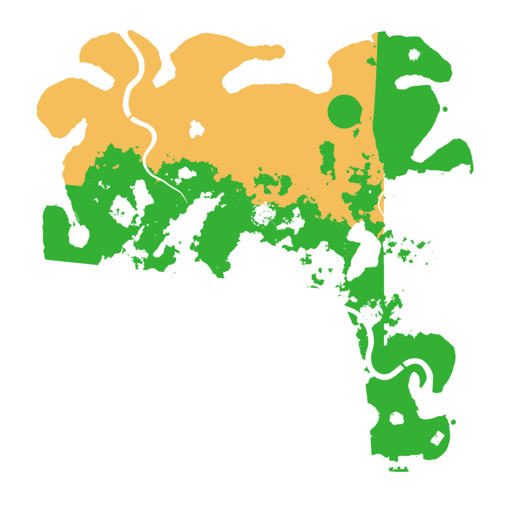 Biome Rust Map: Procedural Map, Size: 4000, Seed: 562345