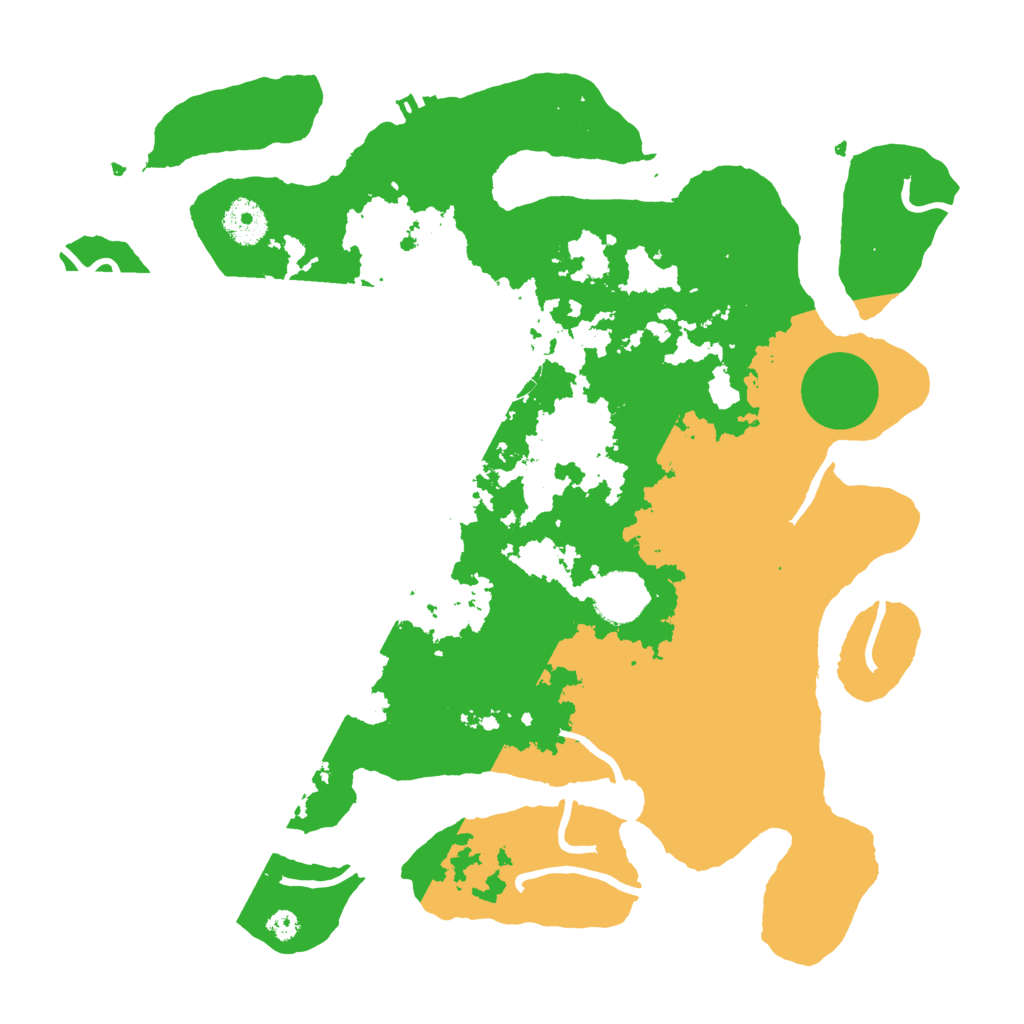 Biome Rust Map: Procedural Map, Size: 3500, Seed: 4554