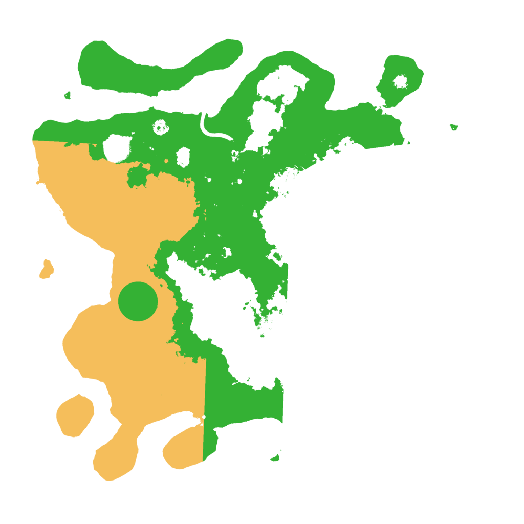 Biome Rust Map: Procedural Map, Size: 3500, Seed: 123104