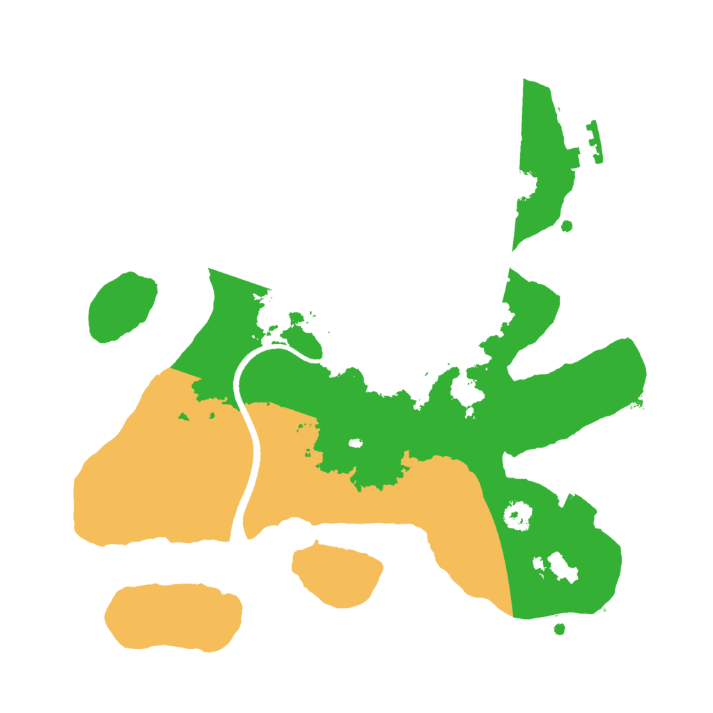 Biome Rust Map: Procedural Map, Size: 2500, Seed: 1261393365