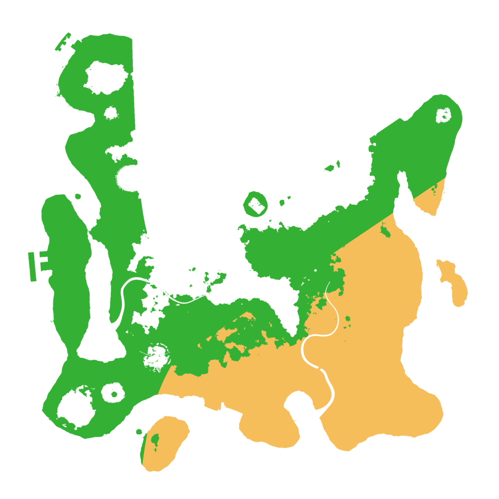 Biome Rust Map: Procedural Map, Size: 3450, Seed: 32229649