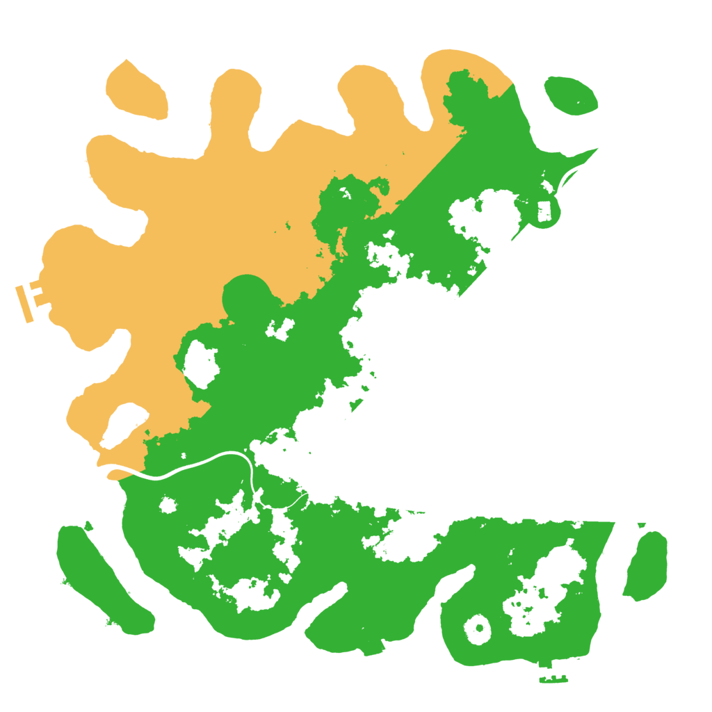 Biome Rust Map: Procedural Map, Size: 3800, Seed: 95372724