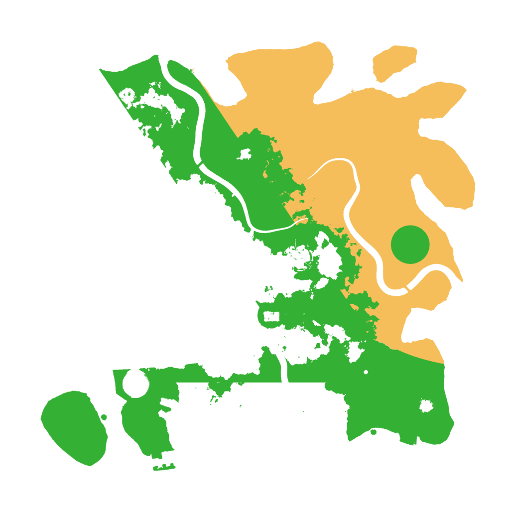 Biome Rust Map: Procedural Map, Size: 3500, Seed: 2091821330