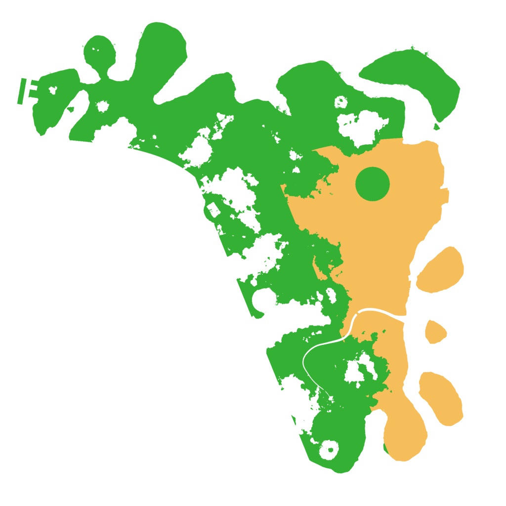 Biome Rust Map: Procedural Map, Size: 3900, Seed: 1234556