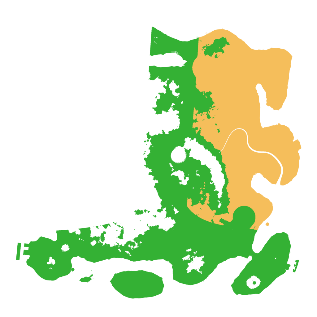 Biome Rust Map: Procedural Map, Size: 3700, Seed: 1876043100