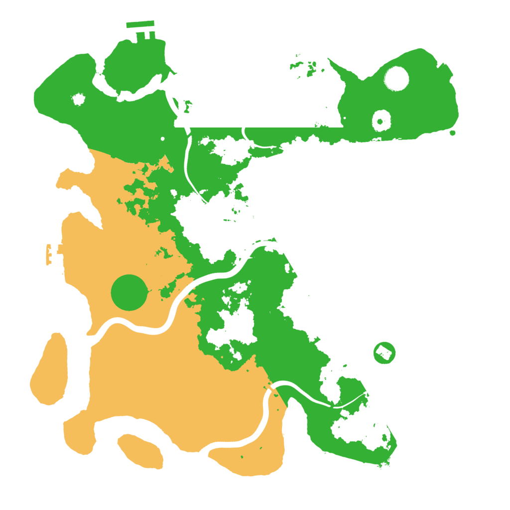 Biome Rust Map: Procedural Map, Size: 3700, Seed: 26919604