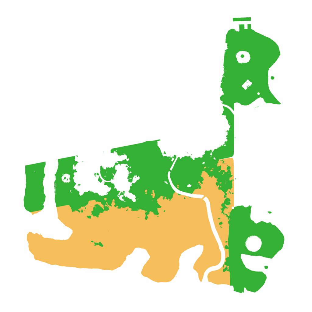 Biome Rust Map: Procedural Map, Size: 3500, Seed: 3425989