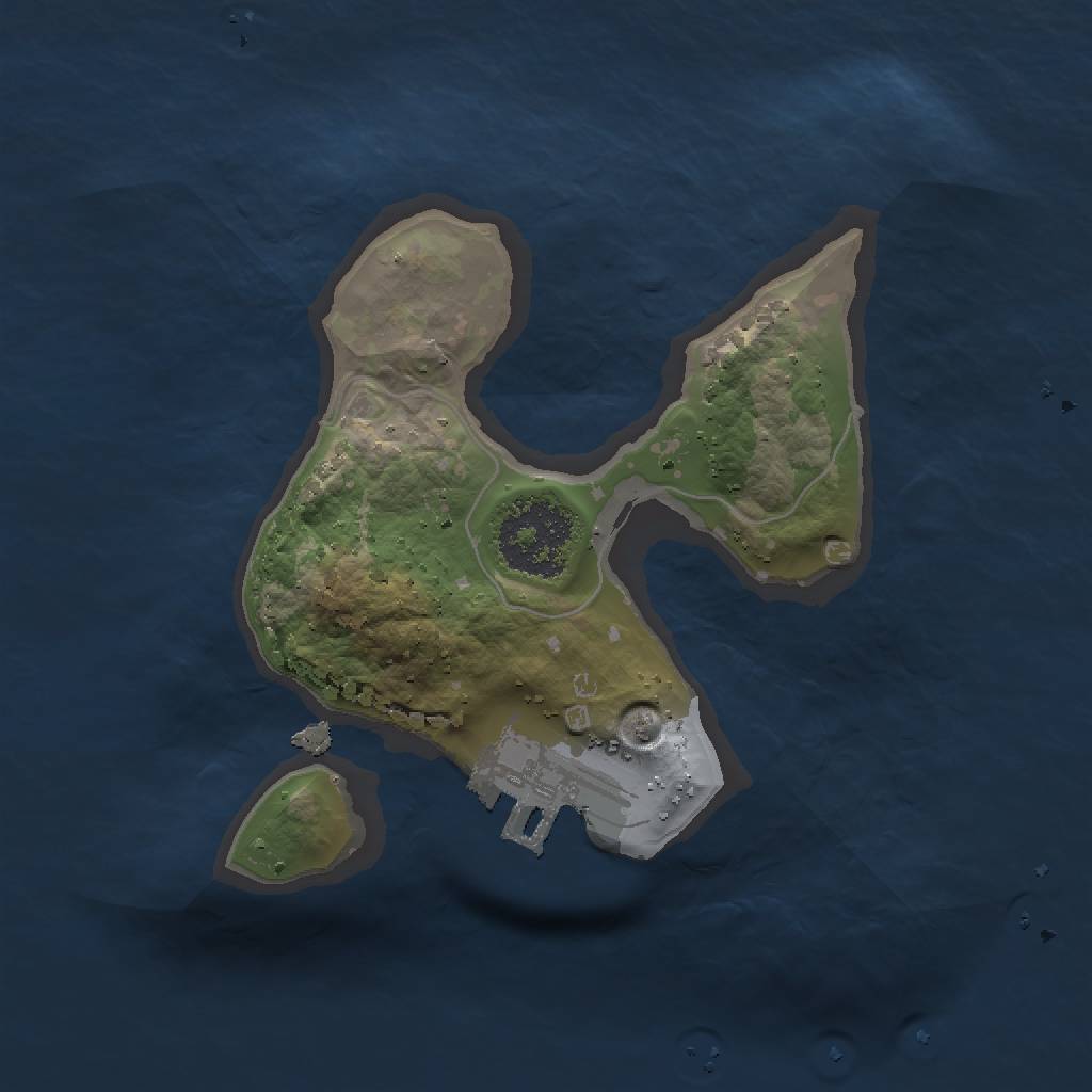 Rust Map: Procedural Map, Size: 1500, Seed: 1178661106, 4 Monuments