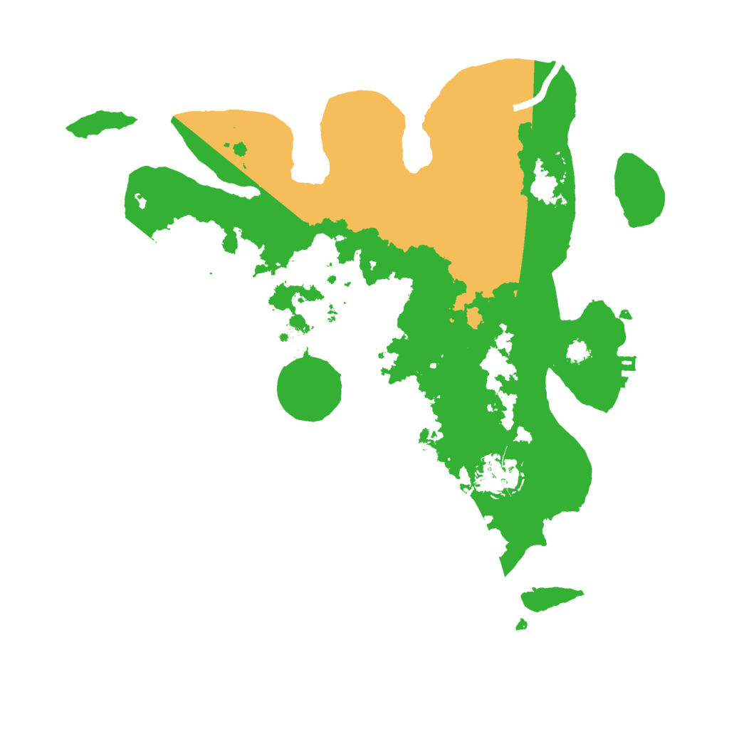 Biome Rust Map: Procedural Map, Size: 3000, Seed: 2578