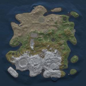 Thumbnail Rust Map: Procedural Map, Size: 3500, Seed: 397520647, 16 Monuments