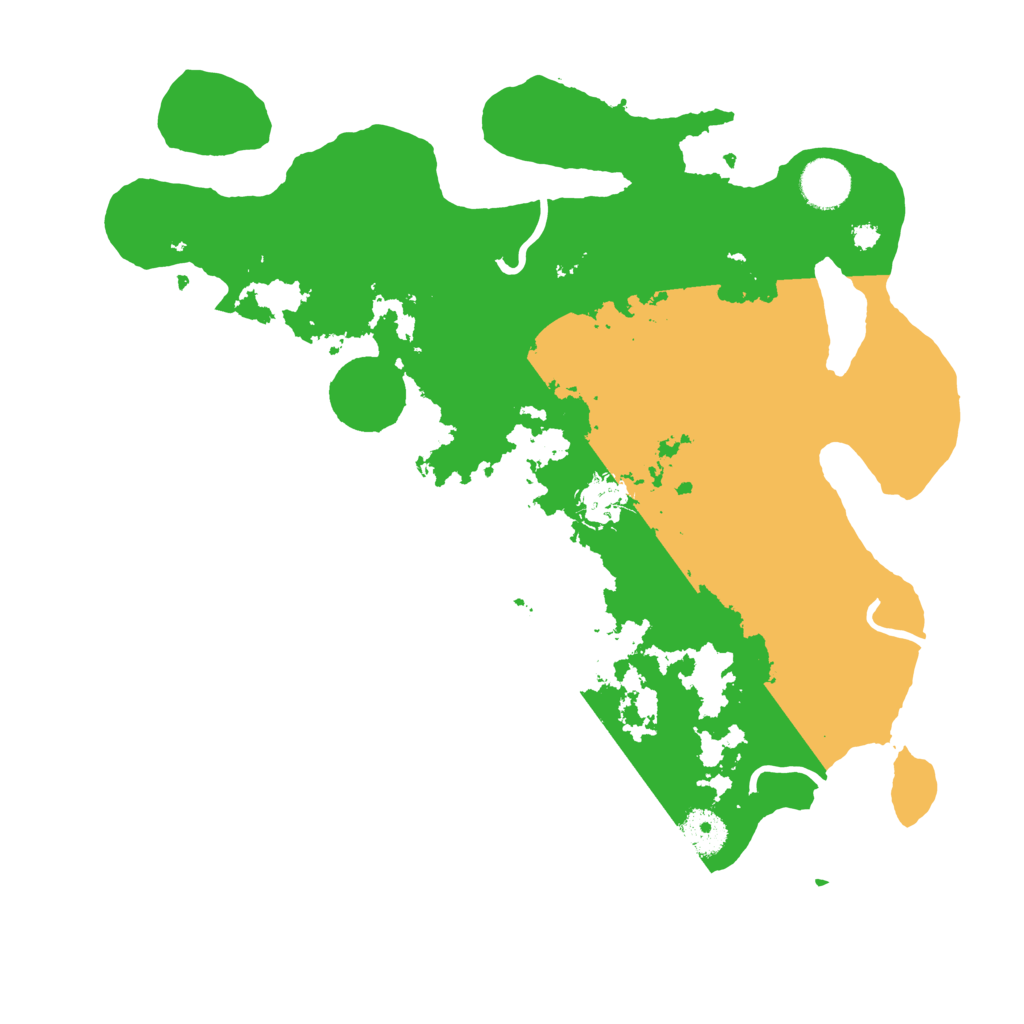Biome Rust Map: Procedural Map, Size: 3600, Seed: 11884351