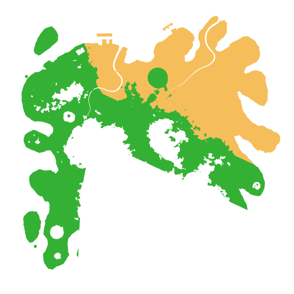 Biome Rust Map: Procedural Map, Size: 3850, Seed: 48933563