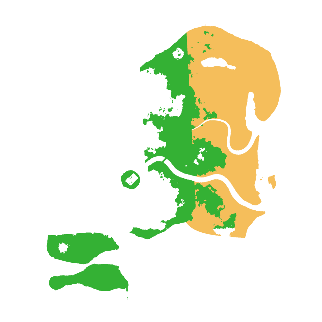 Biome Rust Map: Procedural Map, Size: 3000, Seed: 27353