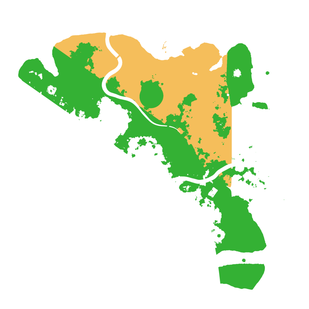 Biome Rust Map: Procedural Map, Size: 3500, Seed: 481540