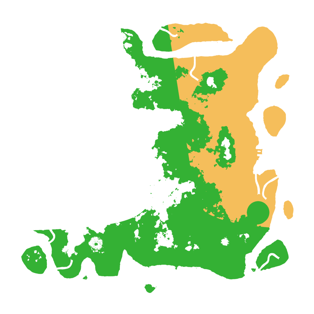 Biome Rust Map: Procedural Map, Size: 3700, Seed: 4298069