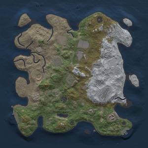 Thumbnail Rust Map: Procedural Map, Size: 3500, Seed: 66141235, 18 Monuments