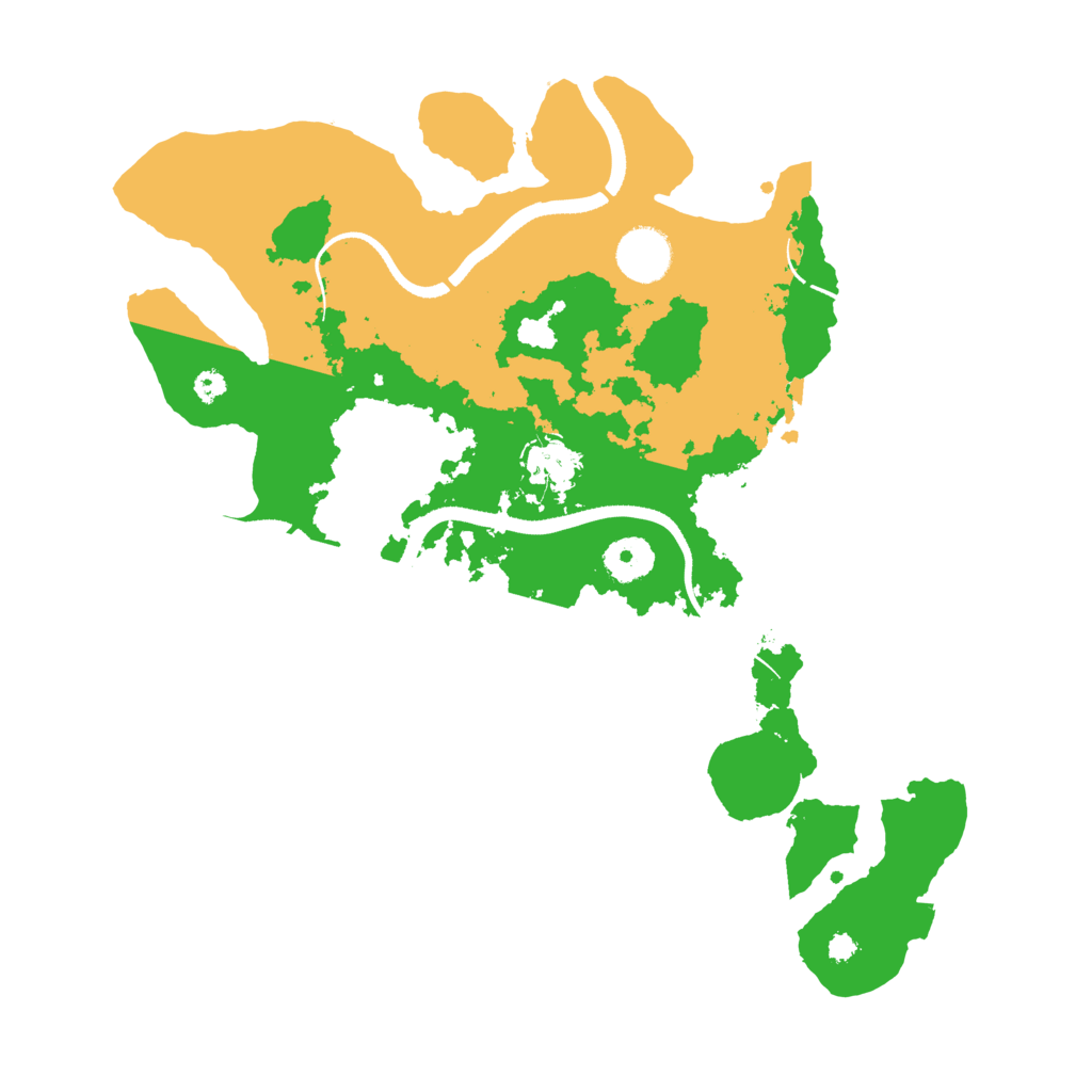 Biome Rust Map: Procedural Map, Size: 3500, Seed: 128705431