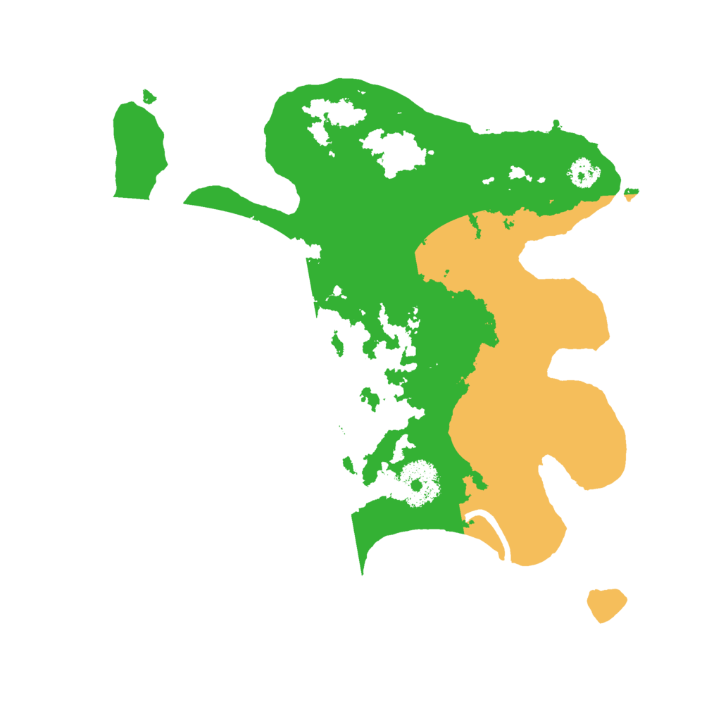Biome Rust Map: Procedural Map, Size: 2500, Seed: 939585934