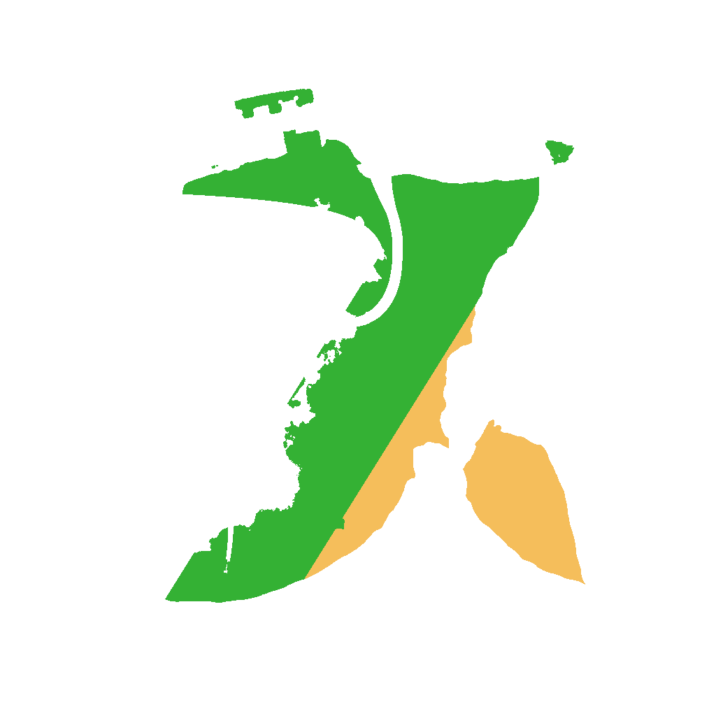Biome Rust Map: Procedural Map, Size: 1400, Seed: 4365345