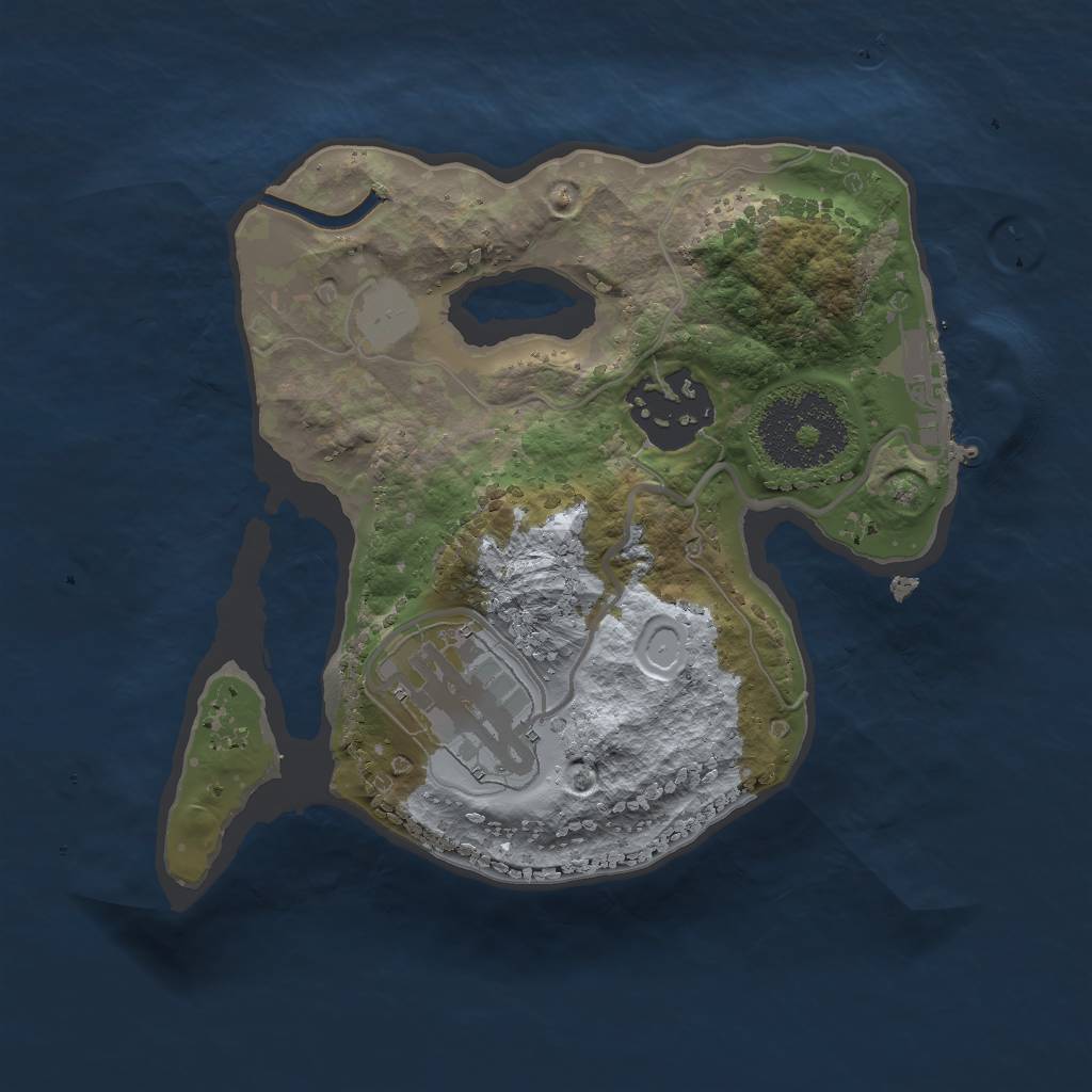 Rust Map: Procedural Map, Size: 2000, Seed: 65220469, 6 Monuments