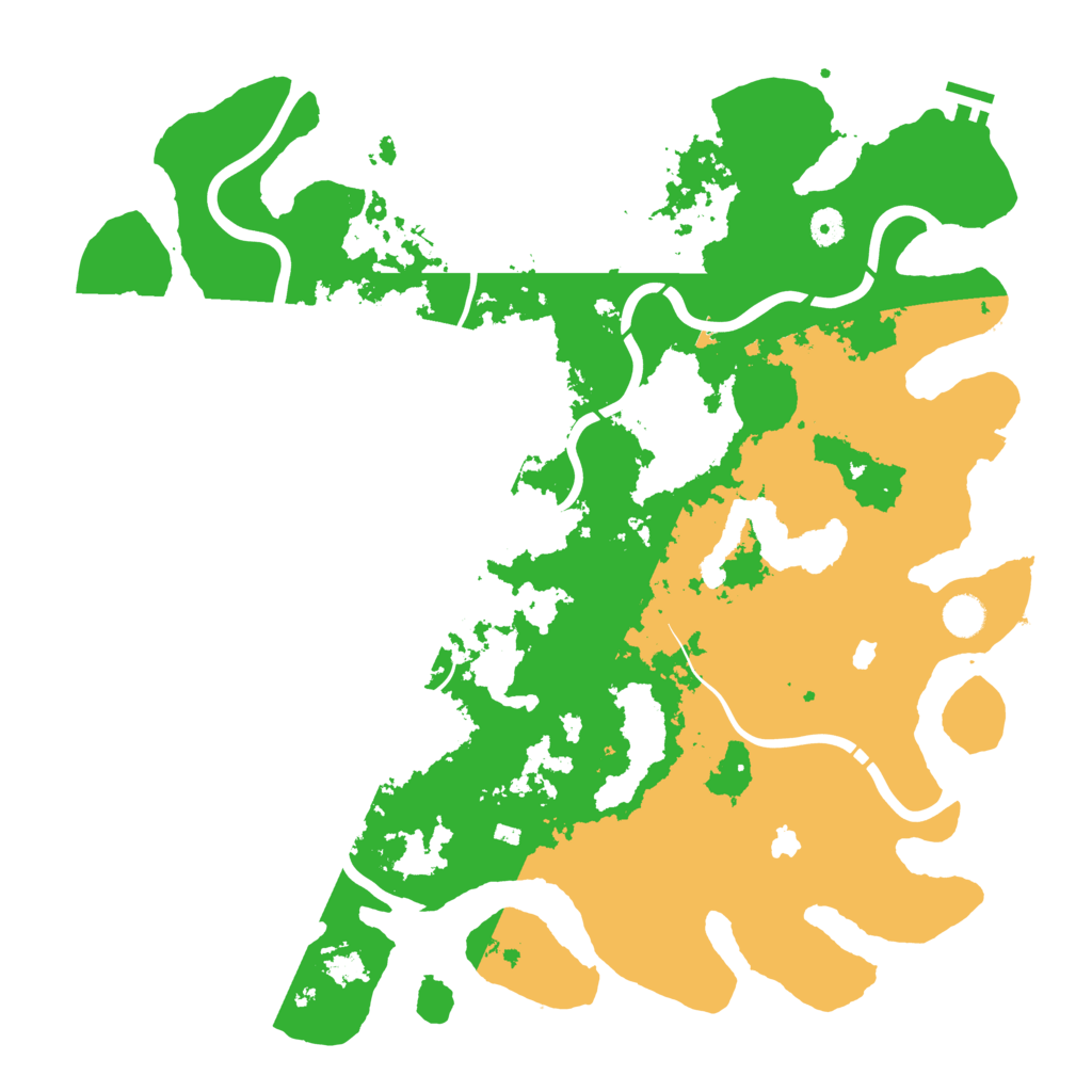 Biome Rust Map: Procedural Map, Size: 4550, Seed: 1555444444
