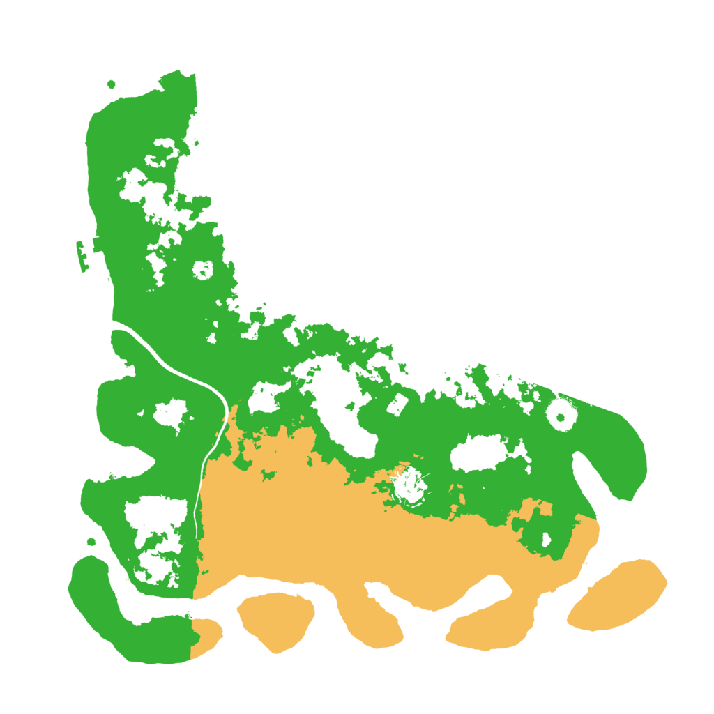 Biome Rust Map: Procedural Map, Size: 3500, Seed: 128705420