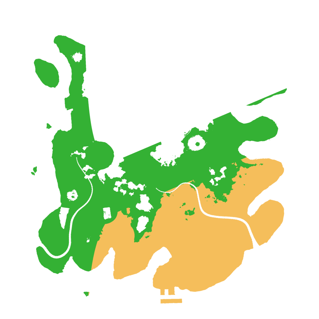 Biome Rust Map: Procedural Map, Size: 3000, Seed: 16649