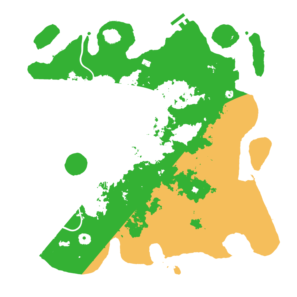 Biome Rust Map: Procedural Map, Size: 3700, Seed: 38719489