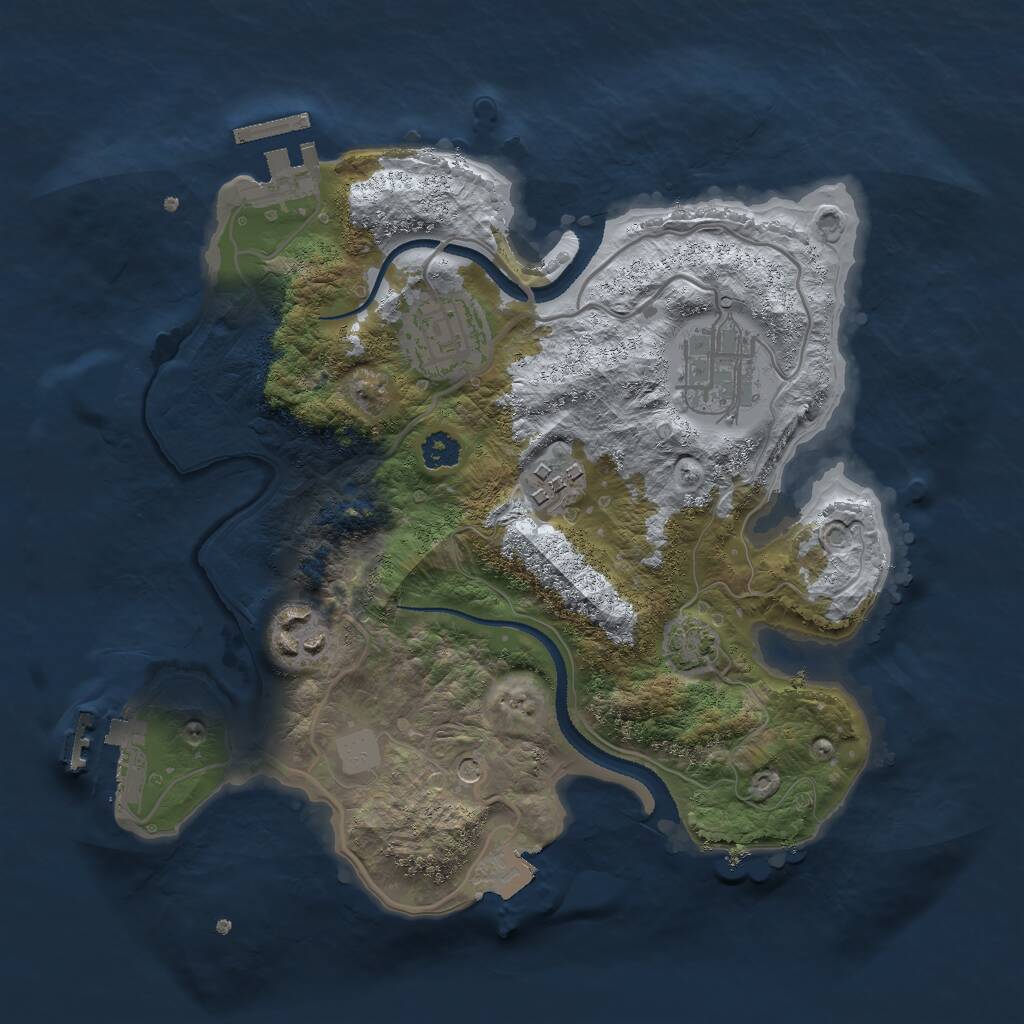Rust Map: Procedural Map, Size: 2700, Seed: 4312, 9 Monuments