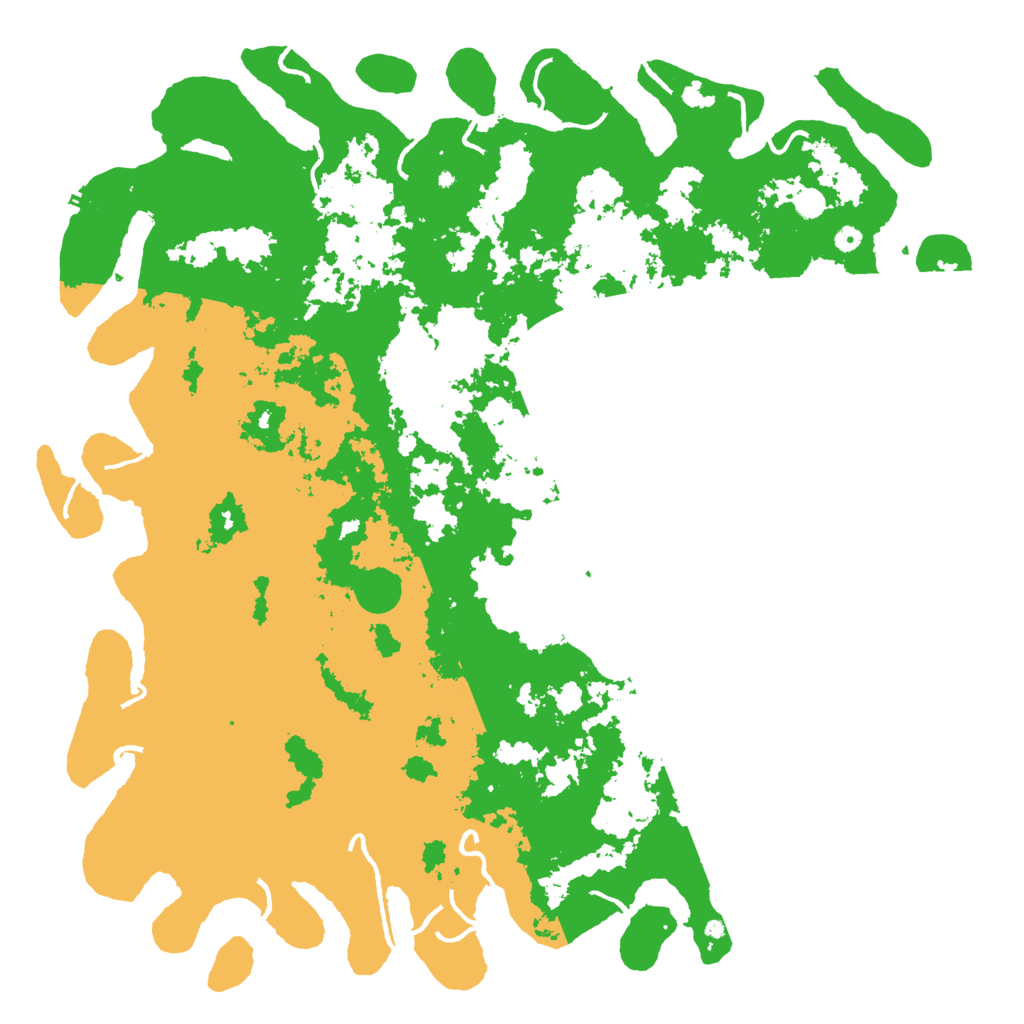 Biome Rust Map: Procedural Map, Size: 6000, Seed: 1168351416