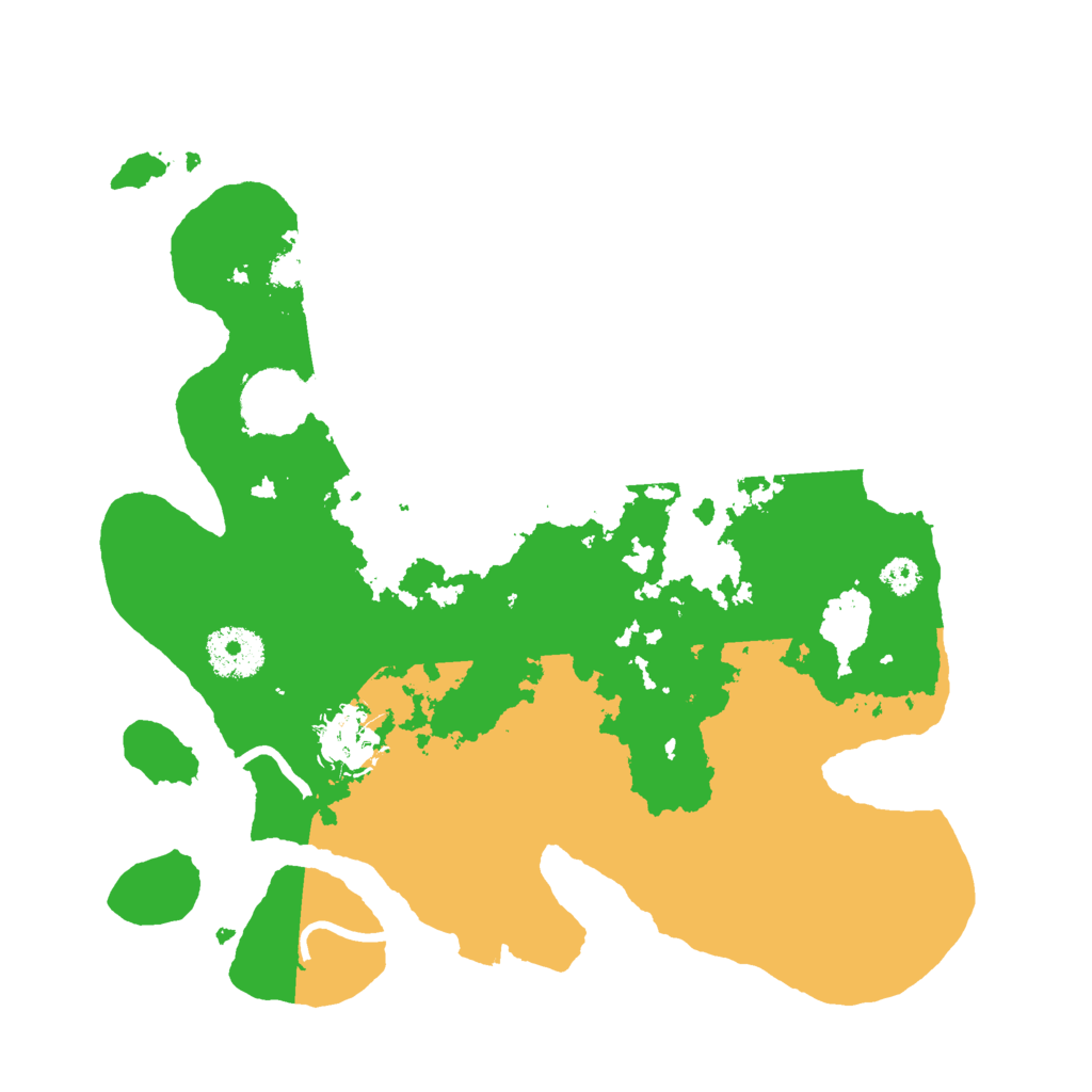 Biome Rust Map: Procedural Map, Size: 3000, Seed: 3088
