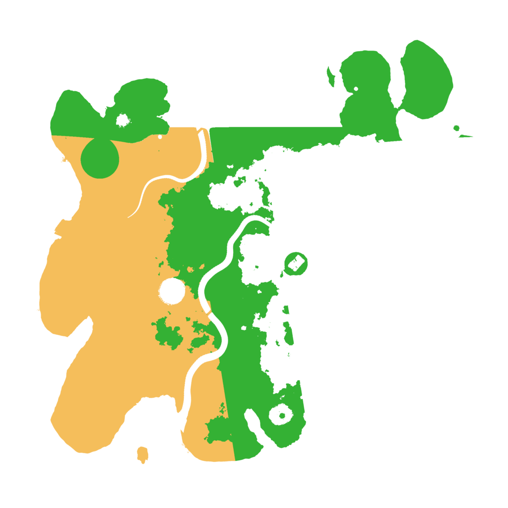 Biome Rust Map: Procedural Map, Size: 3500, Seed: 13375581