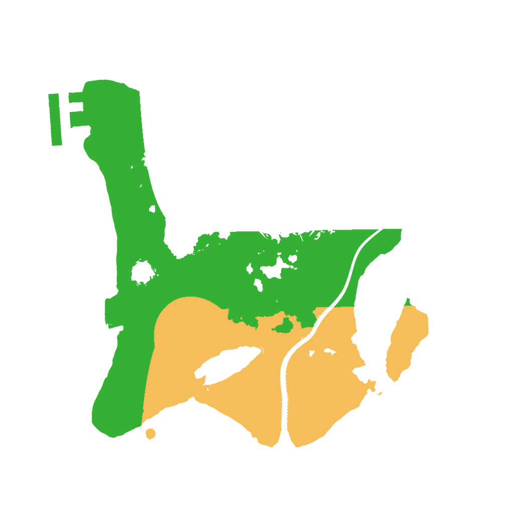 Biome Rust Map: Procedural Map, Size: 2000, Seed: 1925664991