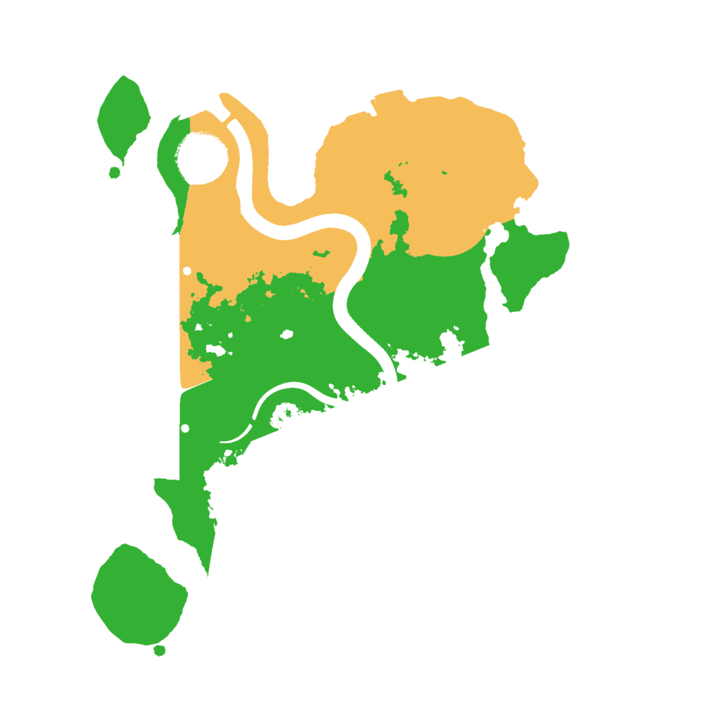 Biome Rust Map: Procedural Map, Size: 2500, Seed: 26462583