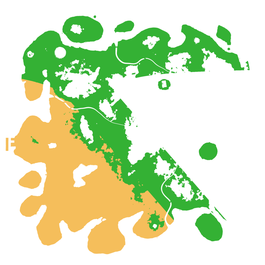 Biome Rust Map: Procedural Map, Size: 4100, Seed: 21709086