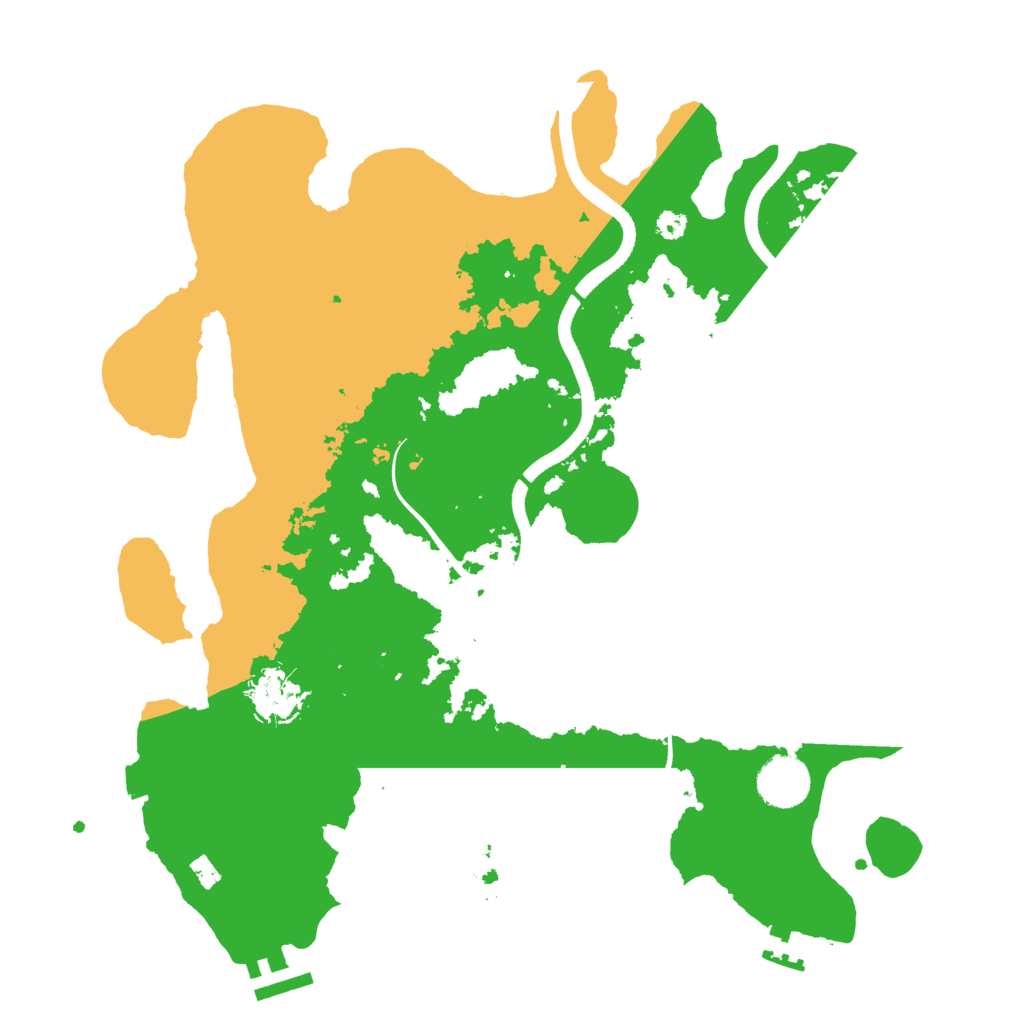 Biome Rust Map: Procedural Map, Size: 3500, Seed: 192931