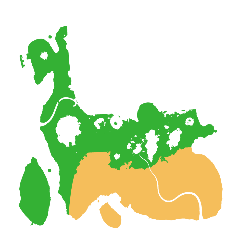 Biome Rust Map: Procedural Map, Size: 3000, Seed: 7102