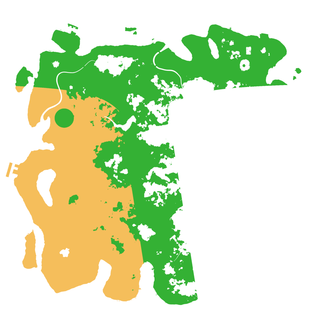 Biome Rust Map: Procedural Map, Size: 4400, Seed: 53830165