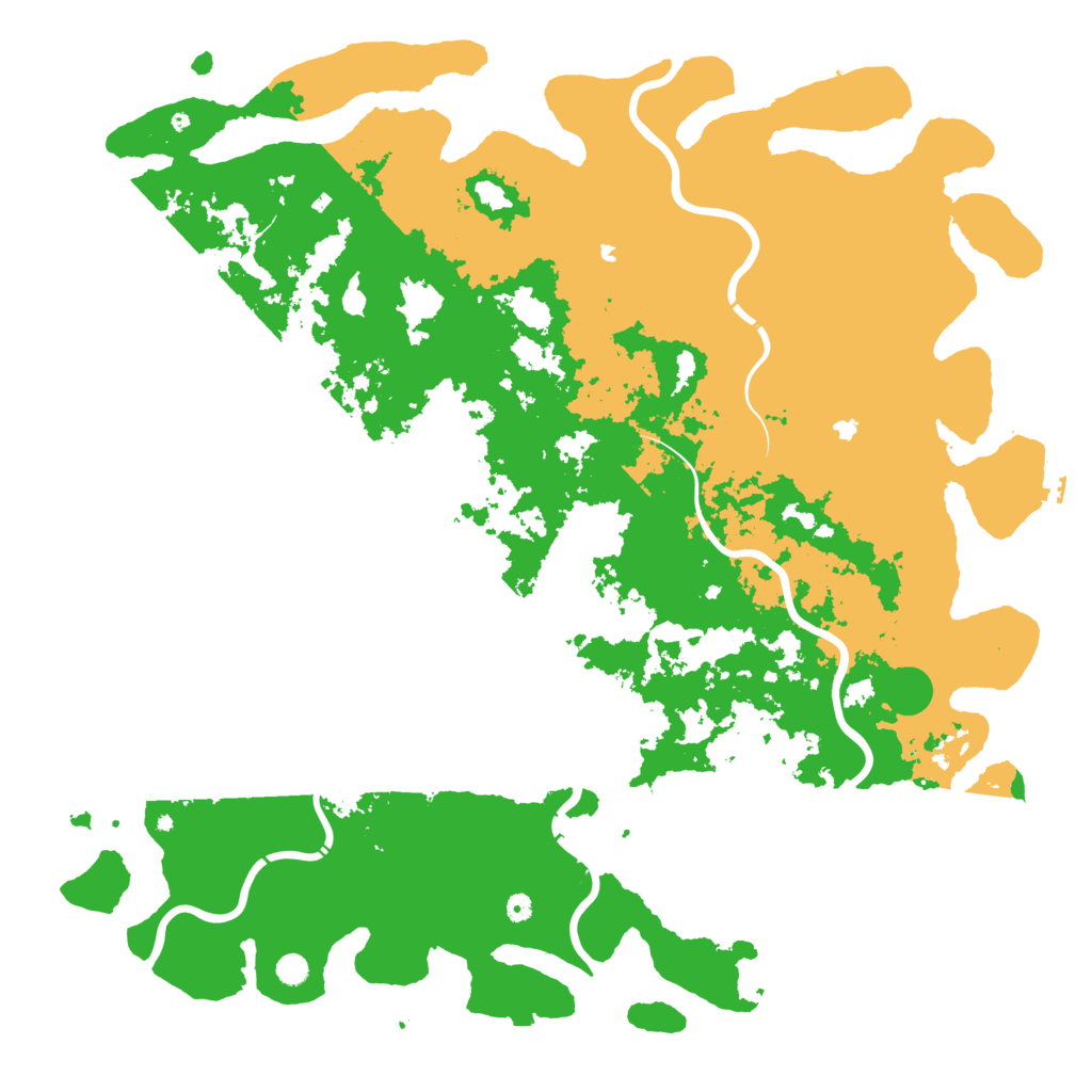 Biome Rust Map: Procedural Map, Size: 6000, Seed: 1221693145