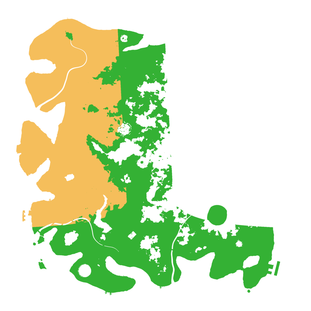 Biome Rust Map: Procedural Map, Size: 4300, Seed: 84552167