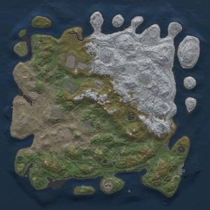 Thumbnail Rust Map: Procedural Map, Size: 4500, Seed: 2427, 19 Monuments